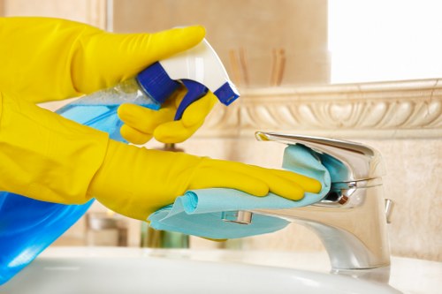 Dust and allergens trapped in curtains before cleaning